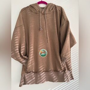 FP Movement Sprint To The Finish Hoodie- customized with adorable rabbit patch!